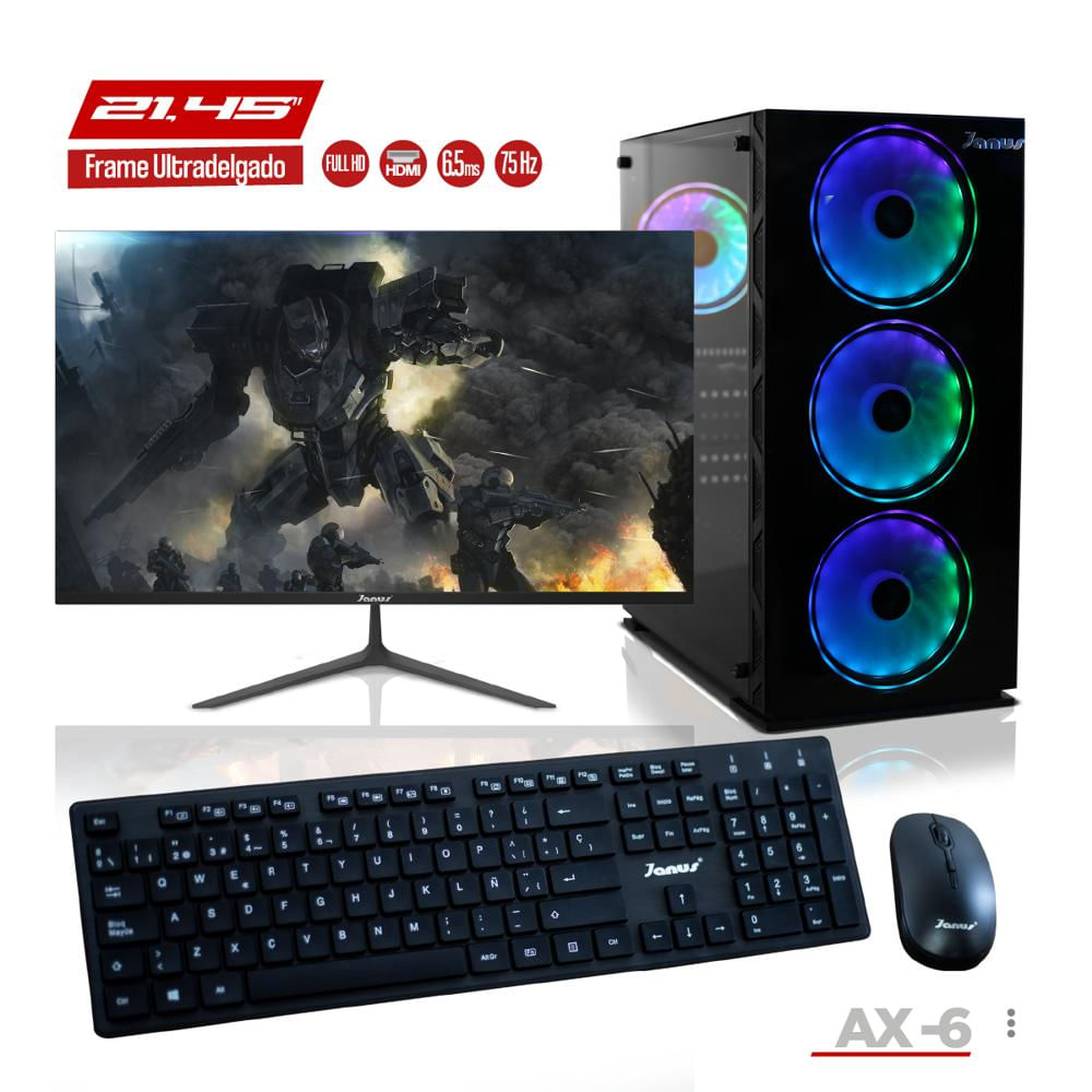 Computador Gamer A Ryzen 7 4750G / Ddr4 8Gb / Ssd 256Gb / Board Msi A520m Pro Vh / Monitor 22 img #1