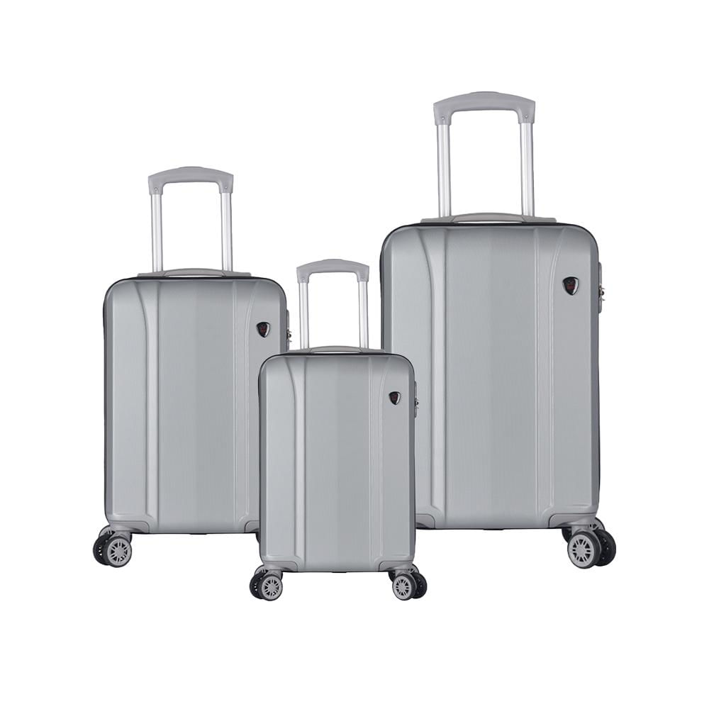 Juego Set Maletas X3 18,22,26 Pulg. Bin Ht 084 Plata img #1