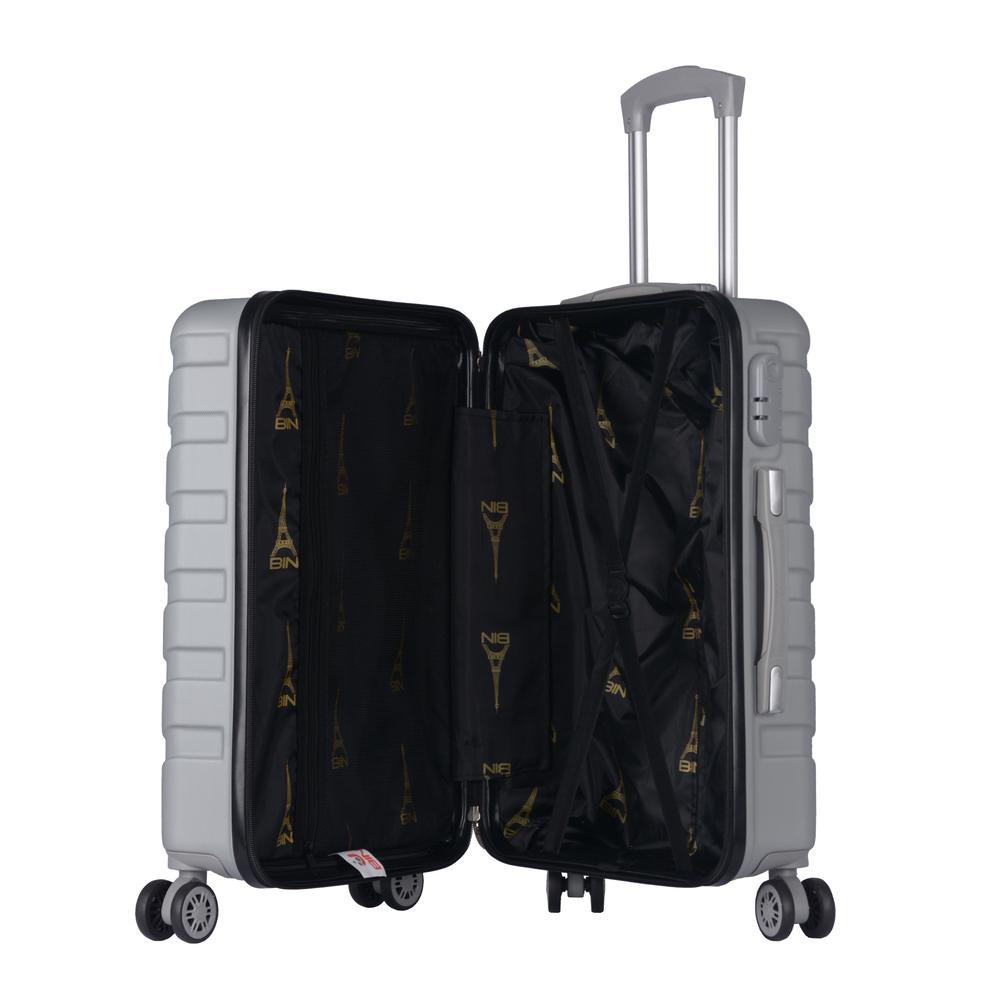 Juego Set Maletas X2 21,25 Pulg. Bin Ht 081 Plata img #5