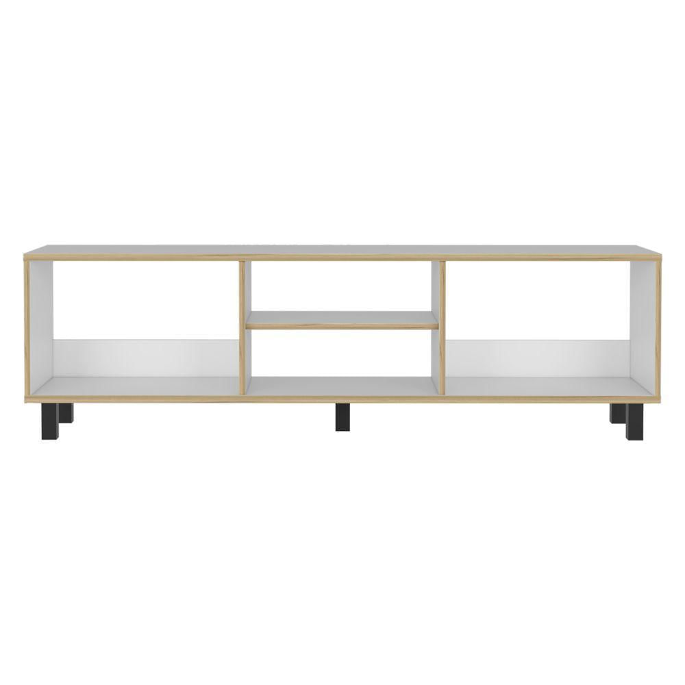 Mesa Para Tv Tunez, Blanco Y Café Claro, Para Televisor De 70 Pulgadas img #5