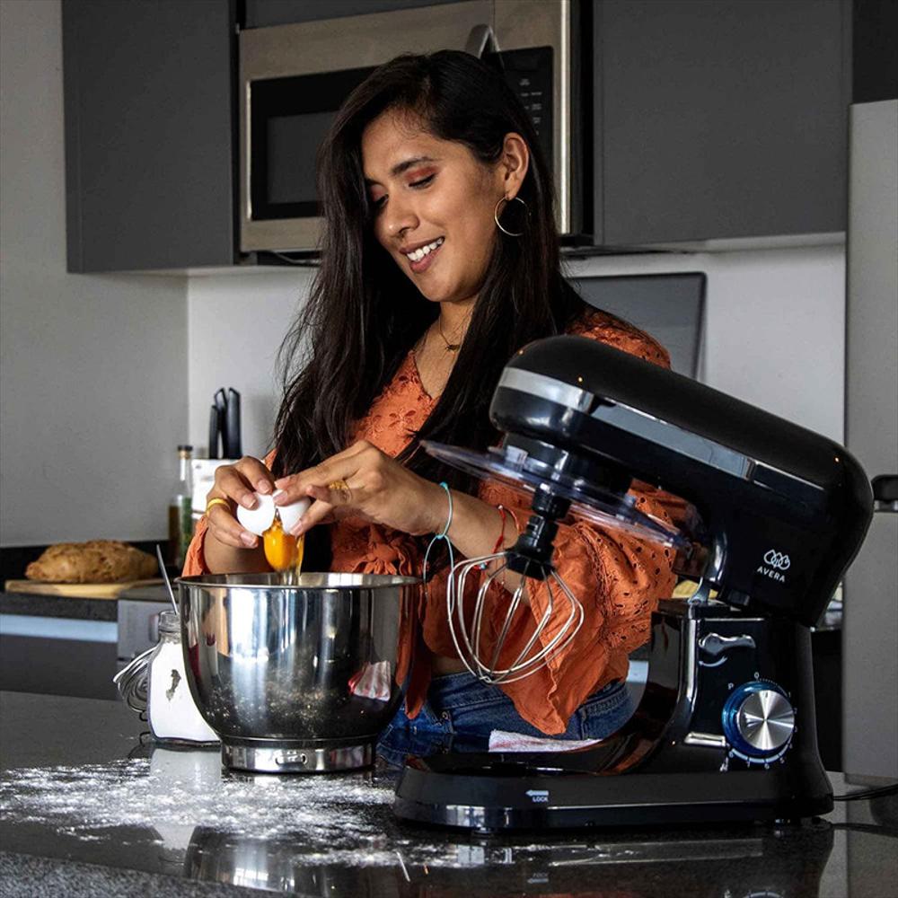 Batidora De Pedestal Avera 8 Velocidades Capacidad De 4.5 Litros Negra img #5