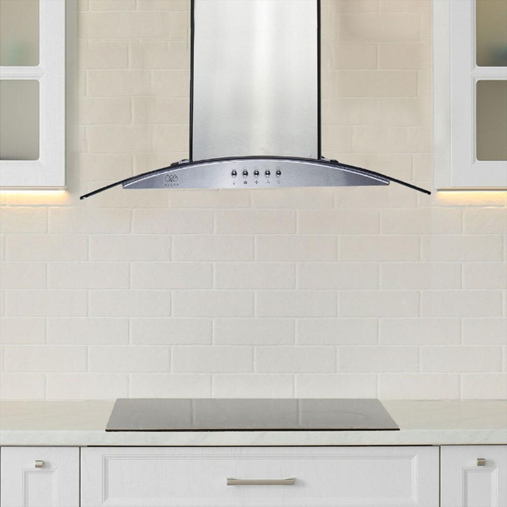 Campana Extractora De Pared Avera Acero Inoxidable Y Vidrio Templado 60 Cm img #5