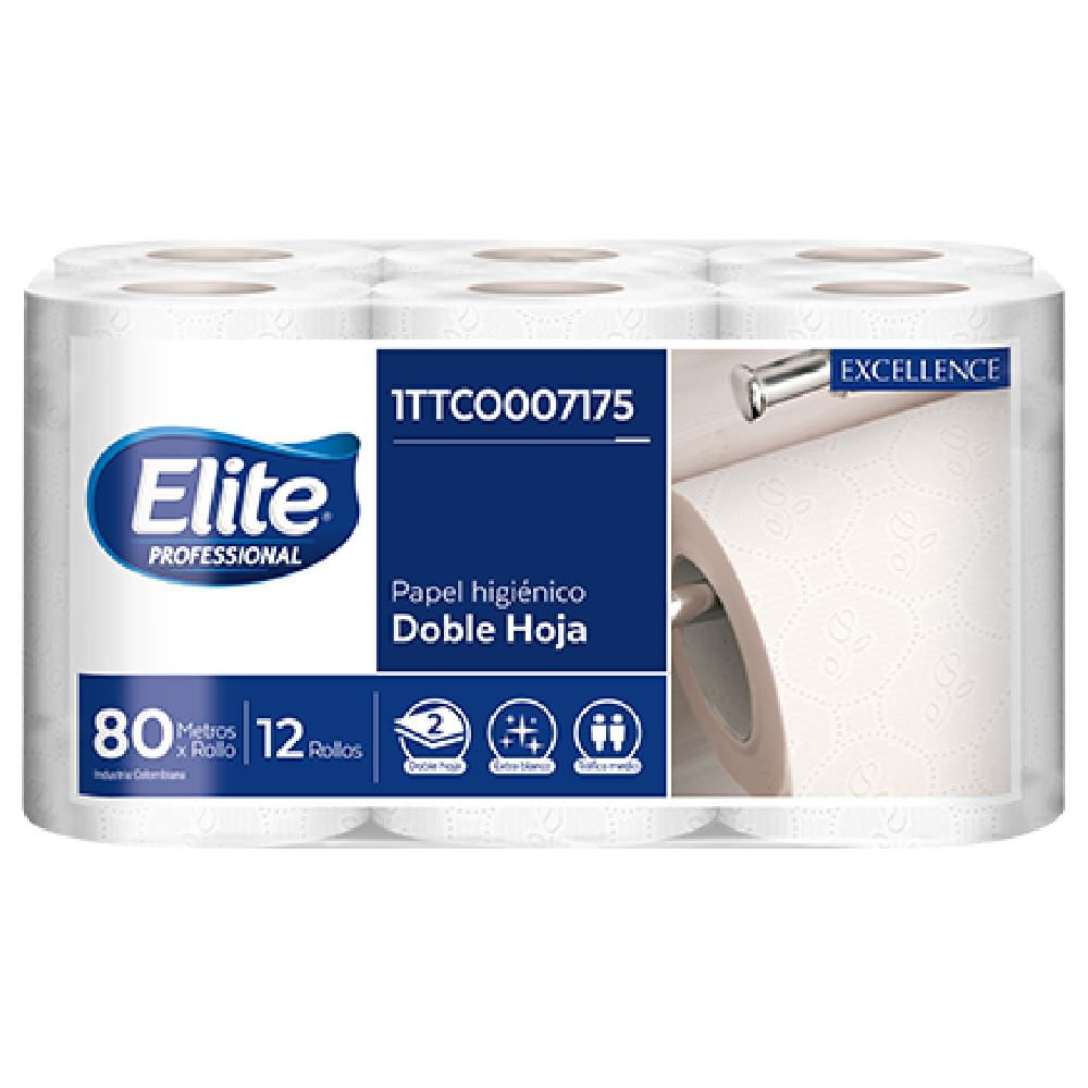 Papel Higienico Doble Hoja 80 Mts X 12 Rollos Extrablanco img #2