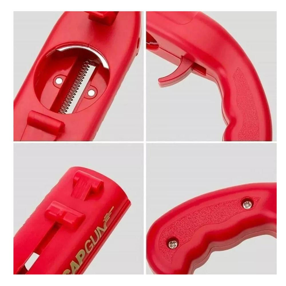 Destapador Botellas Rojo Fk22 14 Lanza Tapas Tirador Diseño Pistola img #2