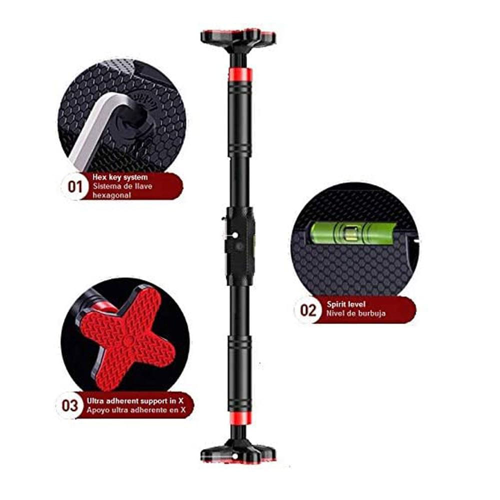 Barra Dominadas 70 90Cm Pared Casa Ajustable Letal Shark Gym img #1