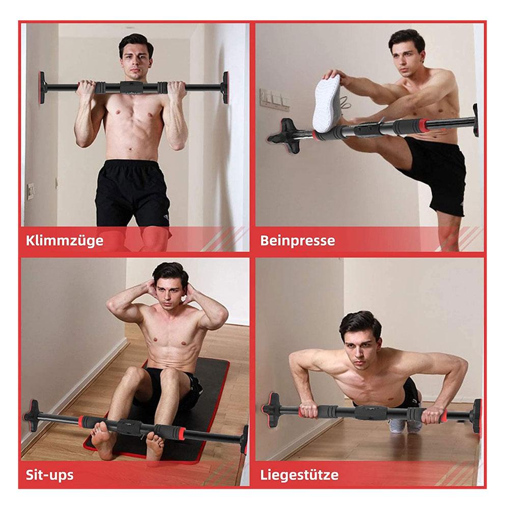 Barra Dominadas 70 90Cm Pared Casa Ajustable Letal Shark Gym img #2