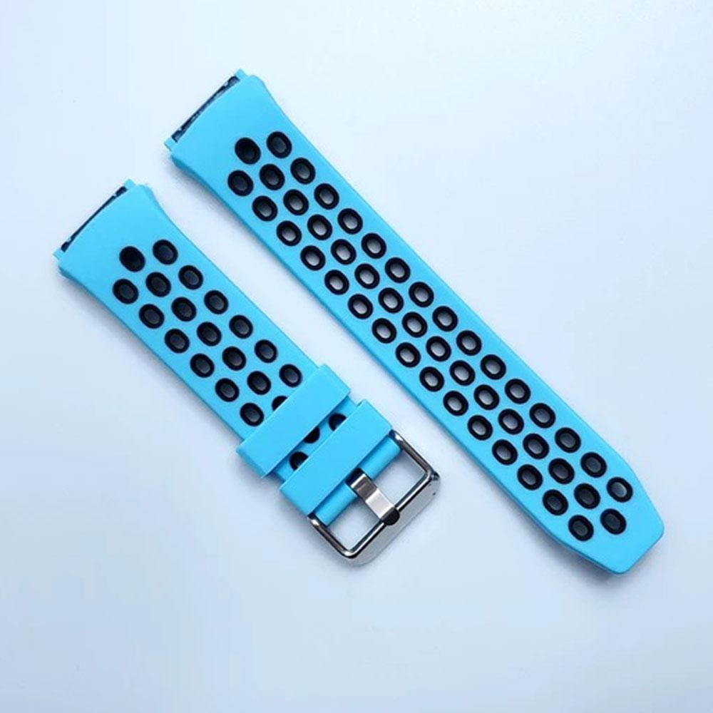 Manilla Repuesto Reloj Inteligente Azul Negro Antitranspirante Silicona img #1