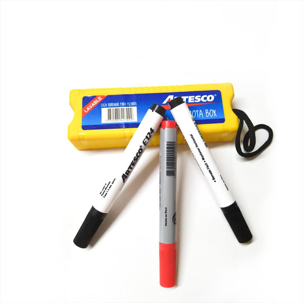 Marcadores Borrables Y Borrador Para Tablero Con Depósito img #2