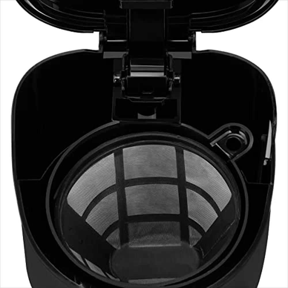 Cafetera Holstein Housewares 5 Tazas Programable Fácil De Usar, Color Negro Y Acero Inoxidable img #4