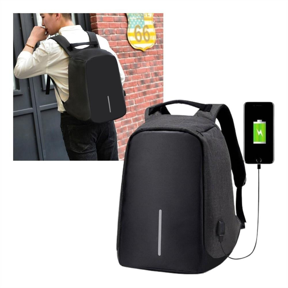 Maleta Antirrobo Con Cable Usb Mochila Morral Anti Robo img #1