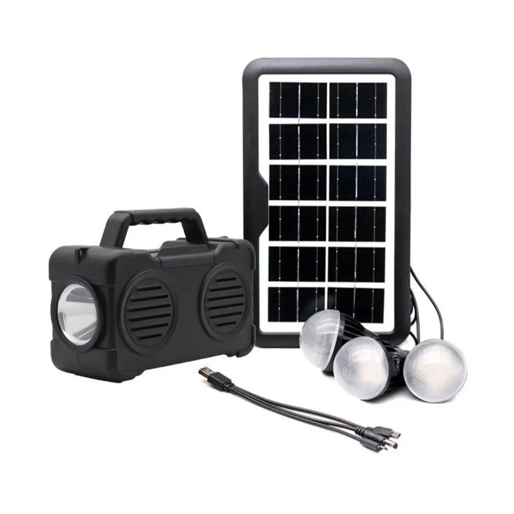 Lampara Radio Solar Kit Multifuncion Estacion Carga Portatil Gd 3000A img #2