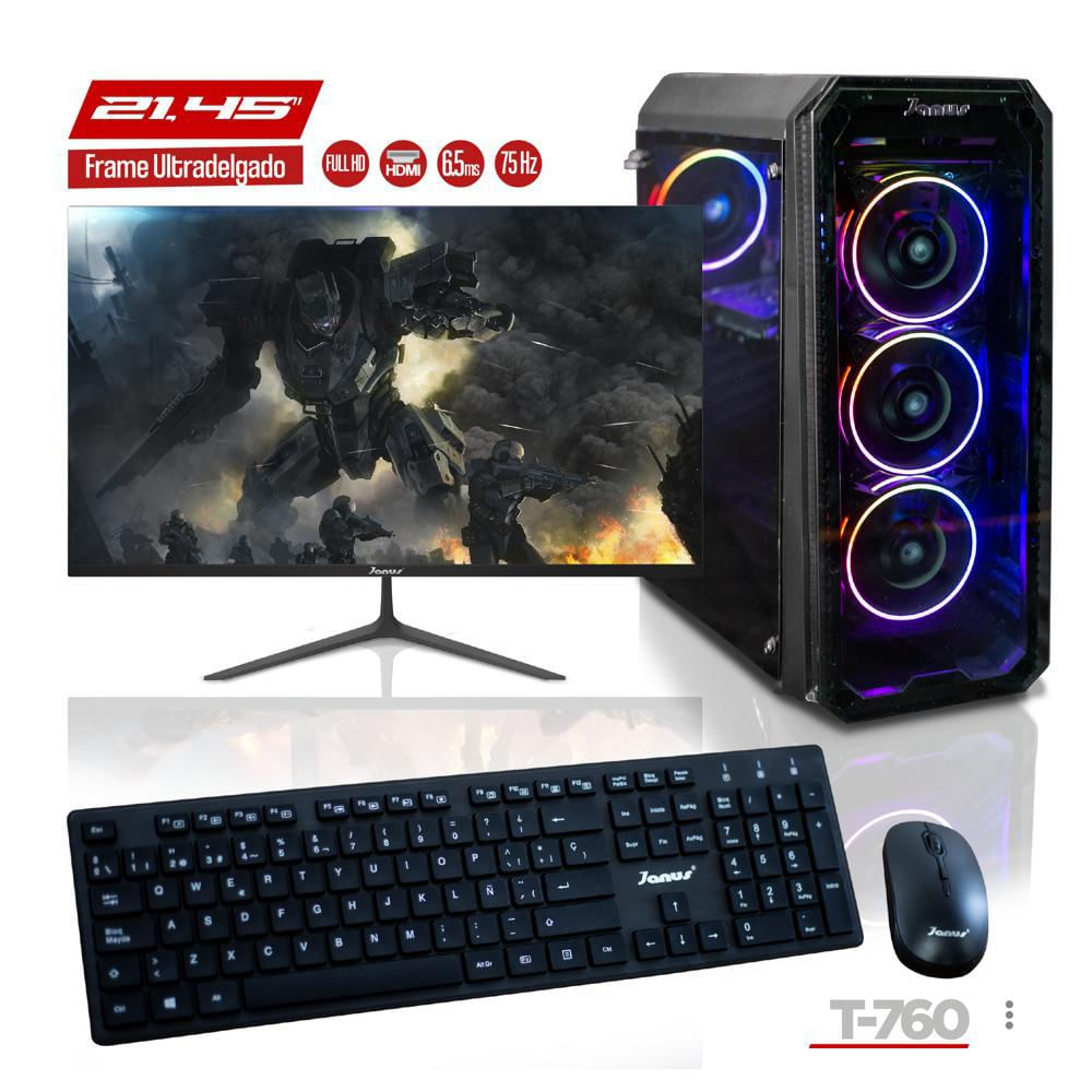 Computador Gamer I7 10700 2,9F / Ddr4 8Gb / Ssd 256Gb / Board Msi H510m A Pro / Monitor 22 img #1