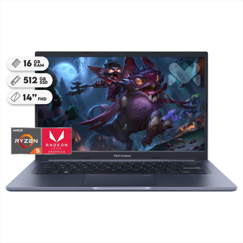 Computador Portátil Asus Ryzen 5 4600H 16Gb Ram + 512Gb Ssd 14 pulgadas Fhd img #1