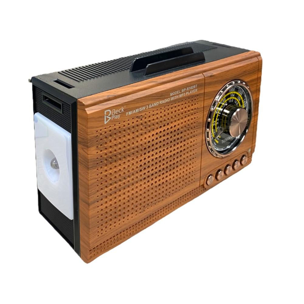 Radio Am Y Fm Parlante Bluetooth Vintage Clásico Bp R102bt img #3