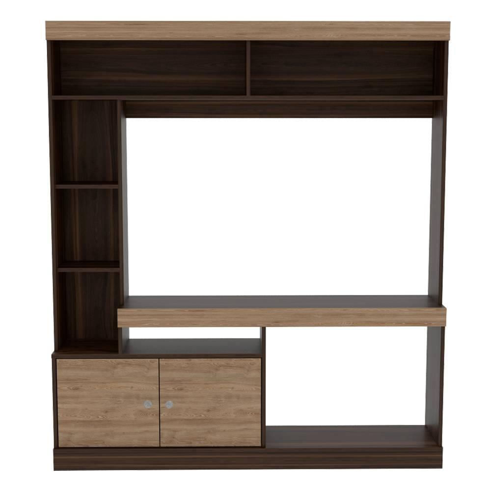 Centro De Entretenimiento Dante Habano Y Miel 180 Cm Con Dos Puertas img #2