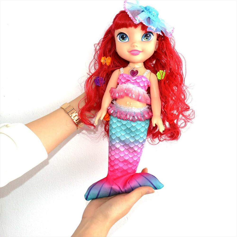 Muñeca Princesa Sirena Luces Niña Sonido + Baterias img #5
