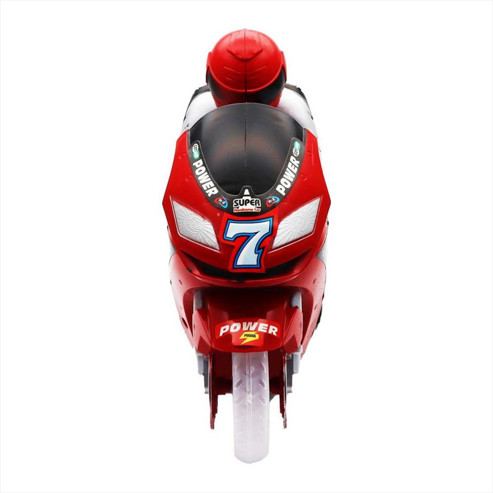 Moto De Impulso Luces Juguetes Niños Interactivo Rojo img #2