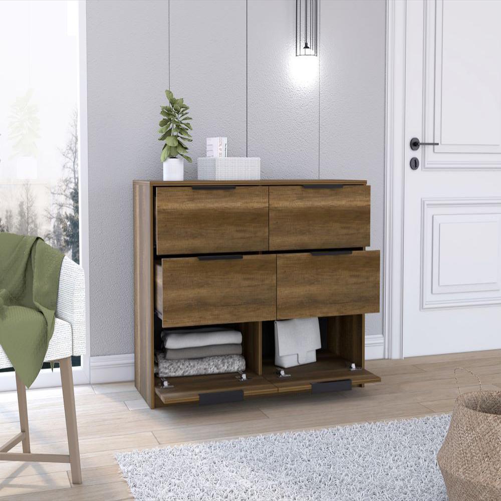 Organizador Wesley, Cobre Y Wengue, Con Cuatro Cajones img #2