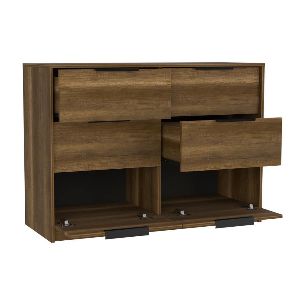 Organizador Wesley, Cobre Y Wengue, Con Cuatro Cajones img #4