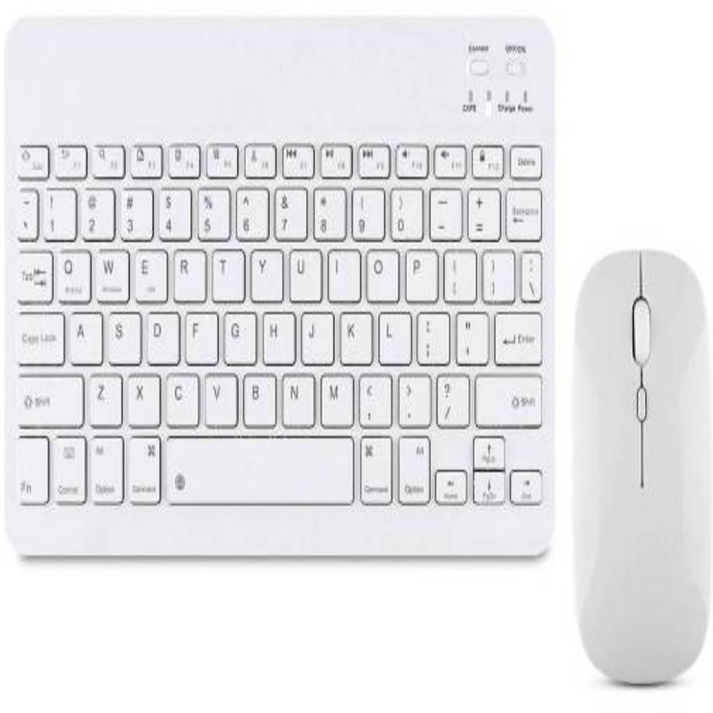Teclado Bluetooth Recargable Mouse Keyboard Color Pastel Kit img #3
