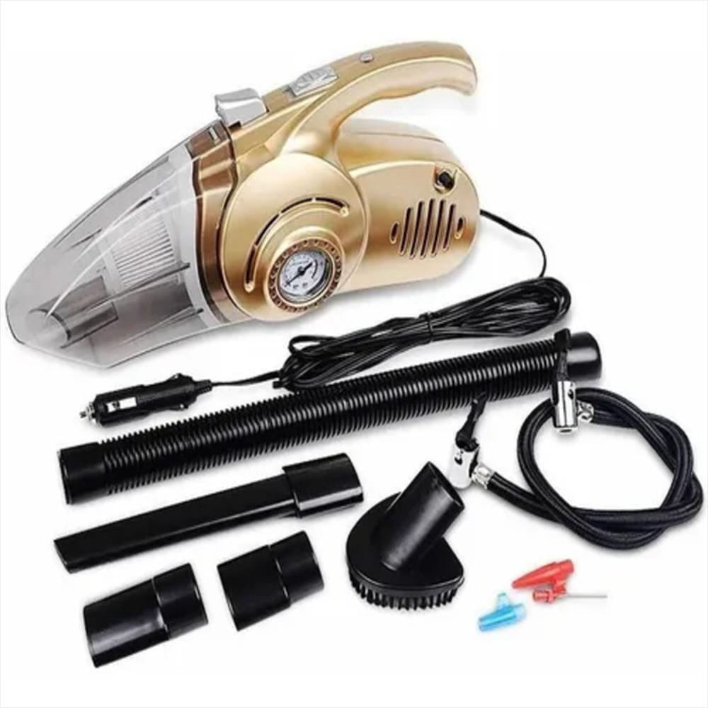 Aspiradora De Carro 4 En 1 Integrado Compresor Y Linterna img #1