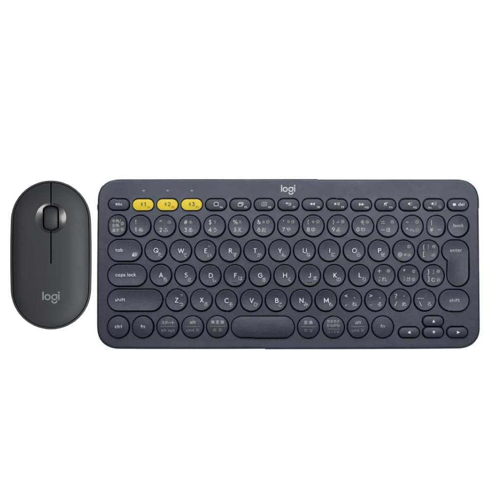 Combo Inalámbrico Logitech: Mouse M350 +Teclado K380 Bluetooth Gris img #1