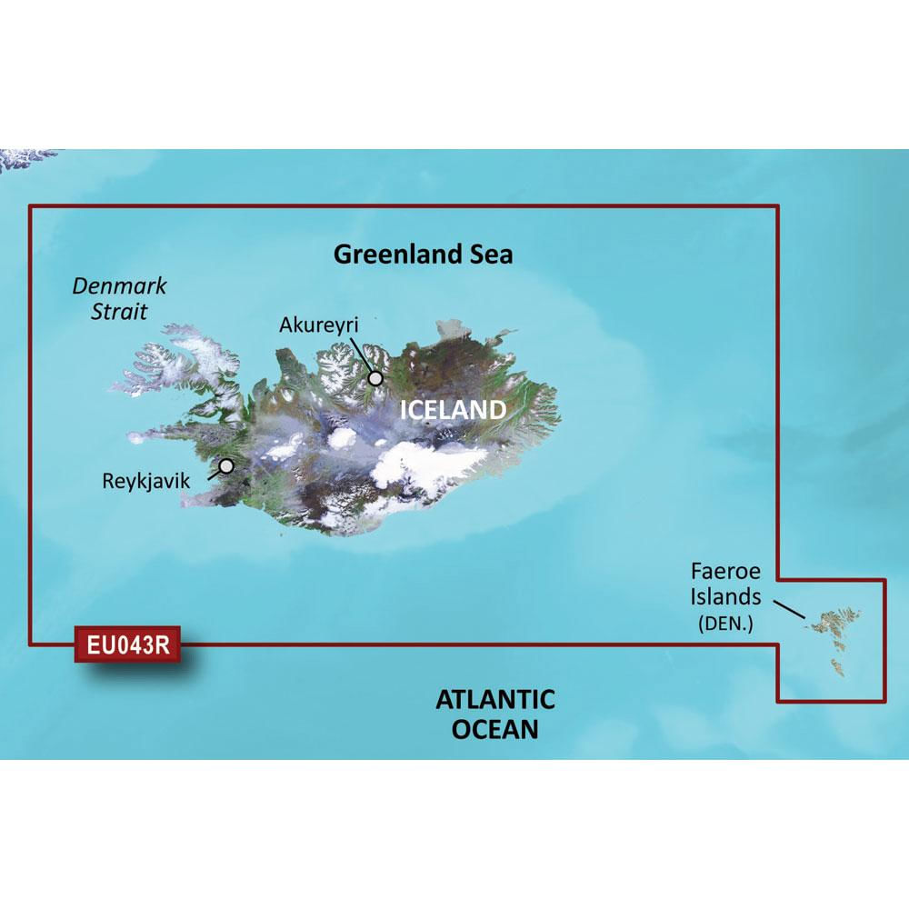 Garmin Veu043R Islandia y Islas Feroe Bluechart G3 img #1