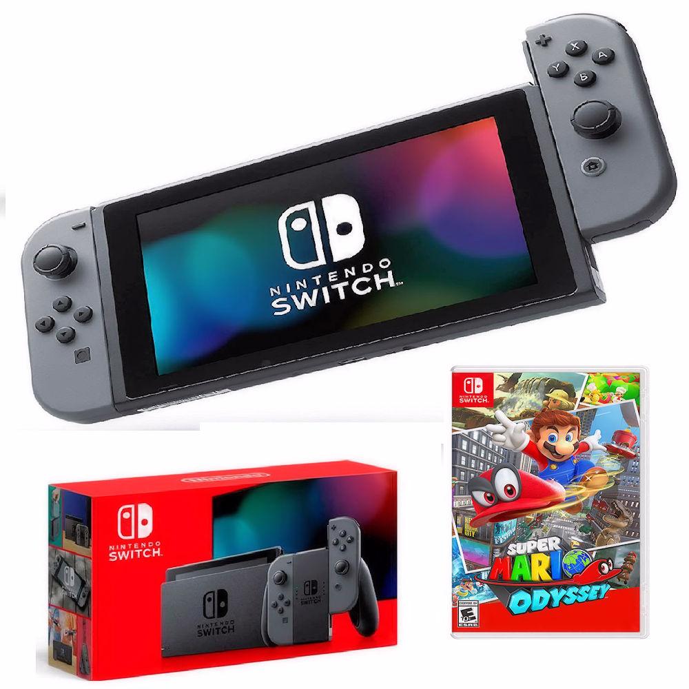Consola Switch Gris Nueva Version +  Super Mario Oddysey img #1