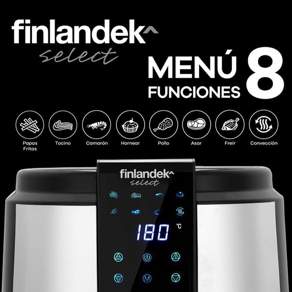 Freidora de aire digital 5 lts FINLANDEK SELECT FIDF548CO img #6