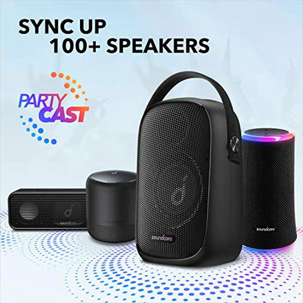 Parlante Bluetooth Soundcore Trance Go Para Exteriores Con Tecnología Bassup Sync 100+ Speakers 24 Horas De img #4