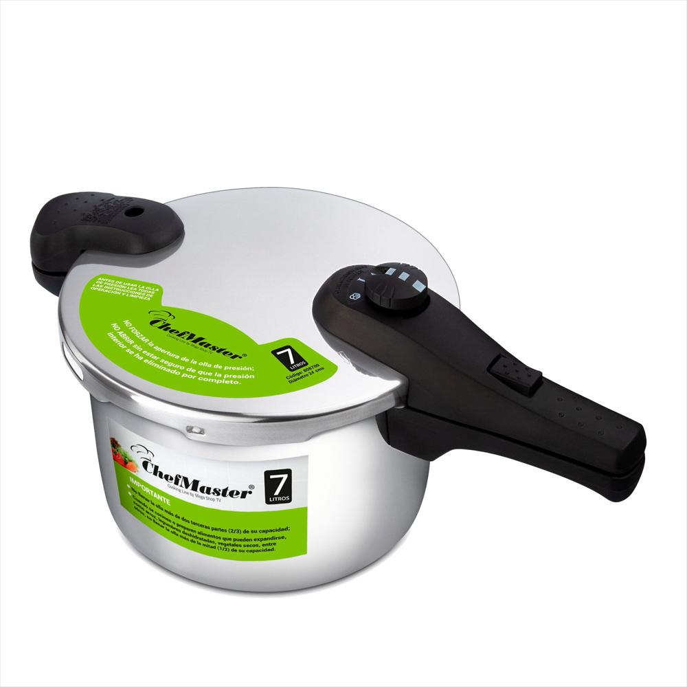 Olla De Presión En Acero Inoxidable De 7 Litros Chef Master img #2