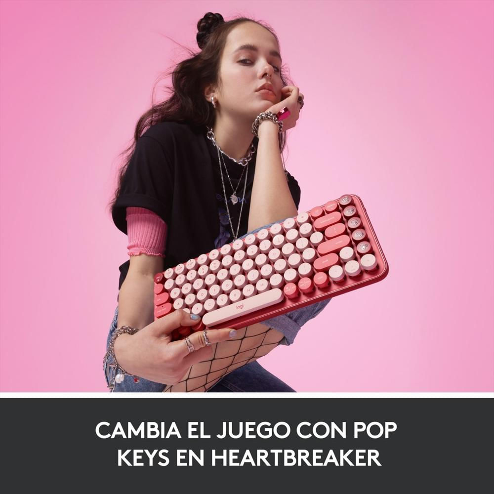 Logitech Combo Inalámbrico Pop Keys Pop Mouse Heartbreaker img #2