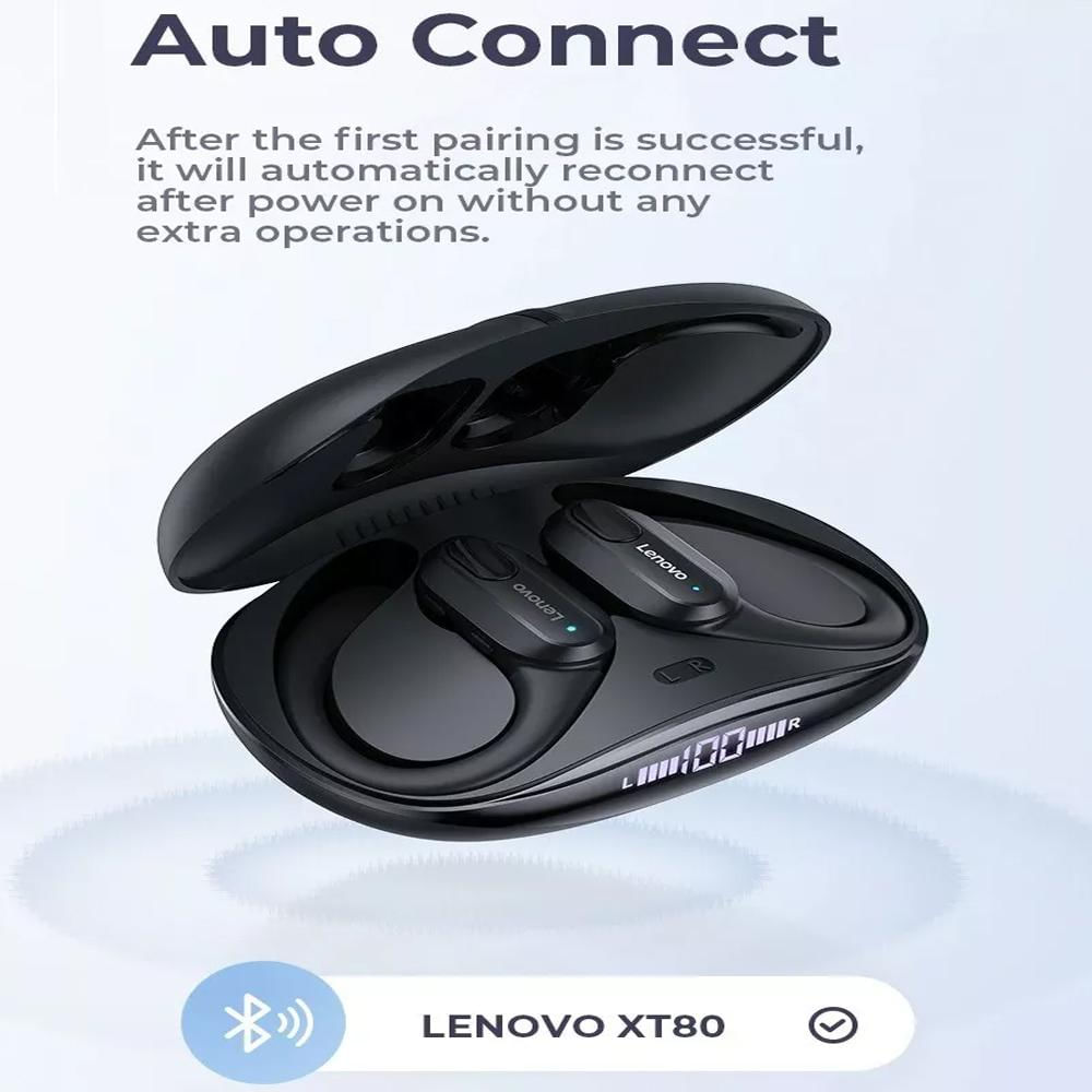 Audífonos Lenovo Livepods Xt80 Bluetooth 5.3 Color Negro img #3
