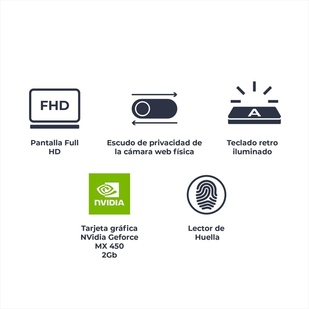 Computador Portátil Dell Core I5 11320H 256Gb Ssd + 24Gb Ram 14 Pulgadas Fhd Vostro 5410 img #5