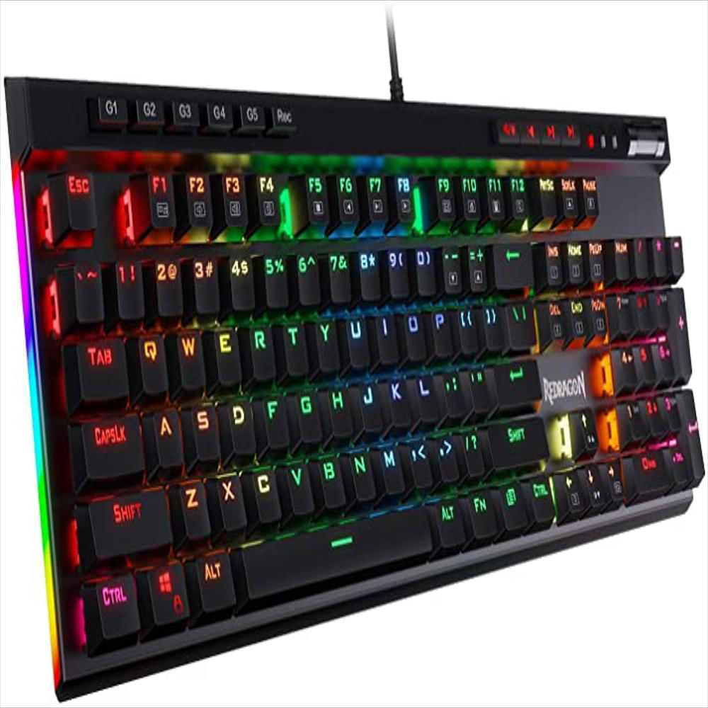 Teclado Gamer Mecánico Redragon K580rgb K580 Vata Pro Negro img #1