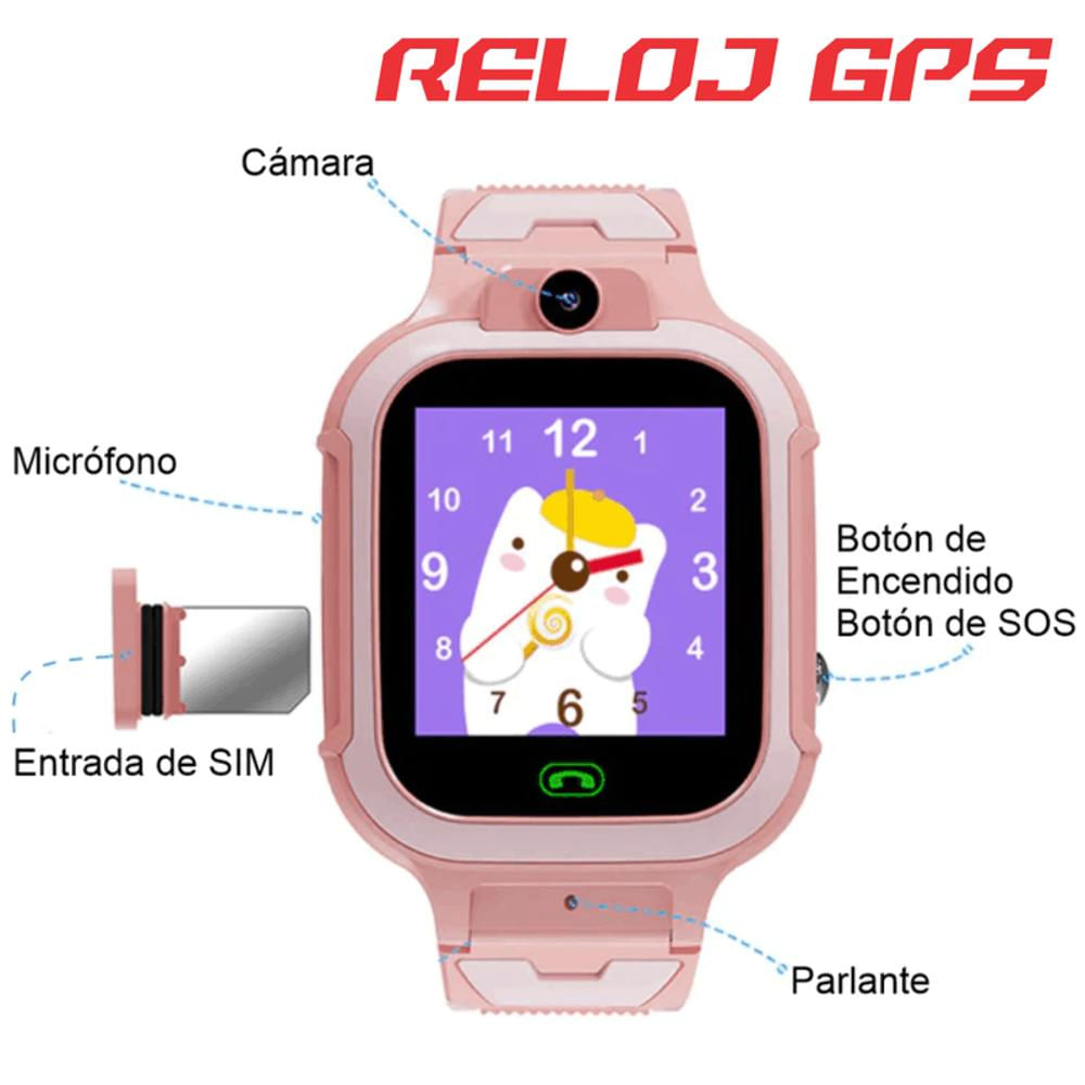 Reloj Inteligente Para Niños Gps Smarwatch Llamadas Cámara T20 img #3