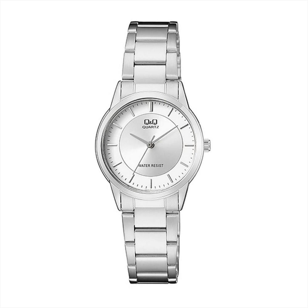 Reloj Q&Q Qyq Qa45j201y Casual Acero Mujer Dama + Estuche img #1