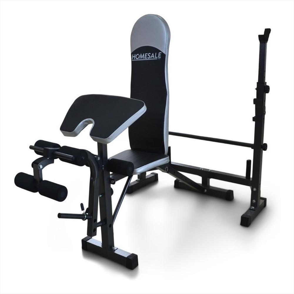 Banco Para Pesas Home Sale + Barra Olimpica + 6 Discos De 10 Libras img #3