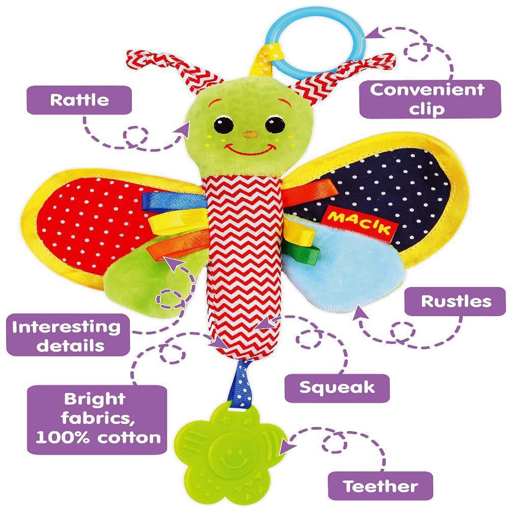 Juguete Sonajero Para Bebés Recién Nacidos De Mariposa img #2
