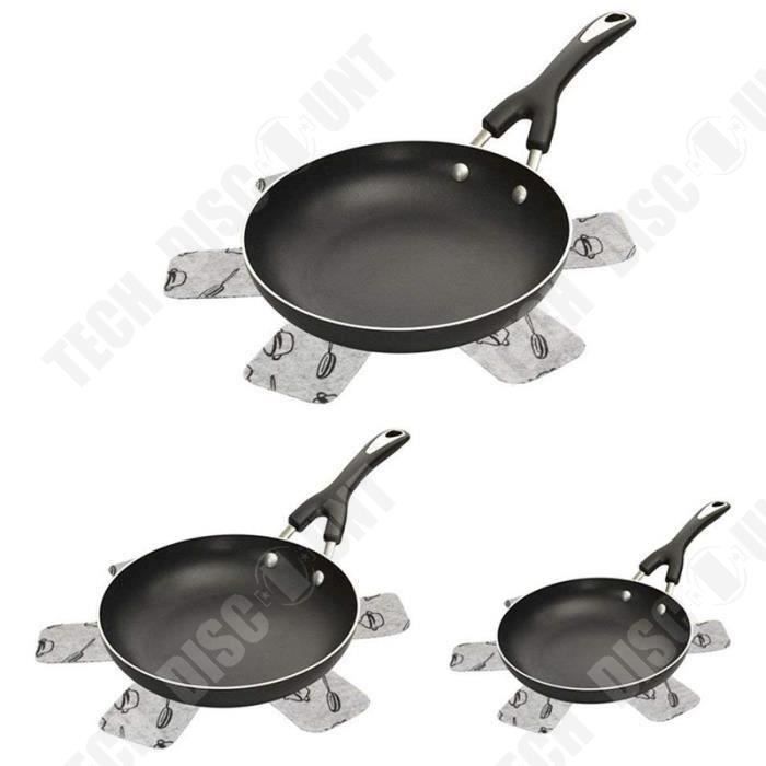 Protectores de estufas y ollas TD protectores antiaraazos para sartenes 3 tamaos img #3