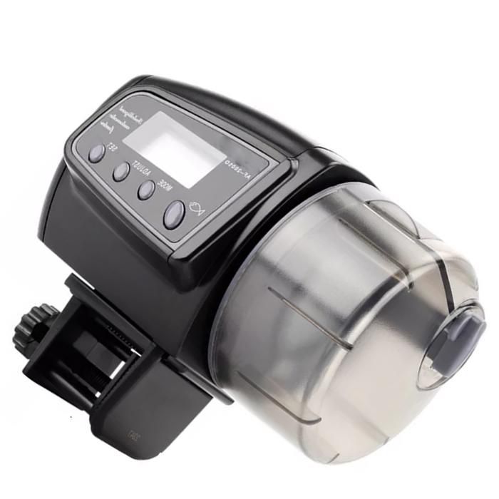 Dispensador TD Alimentador de alimentos para acuarios Dispositivo automtico programable para peces Capacidad del tanque Batera Cha img #1