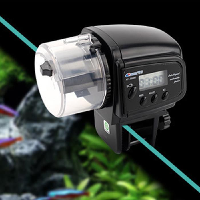 Dispensador TD Alimentador de alimentos para acuarios Dispositivo automtico programable para peces Capacidad del tanque Batera Cha img #3