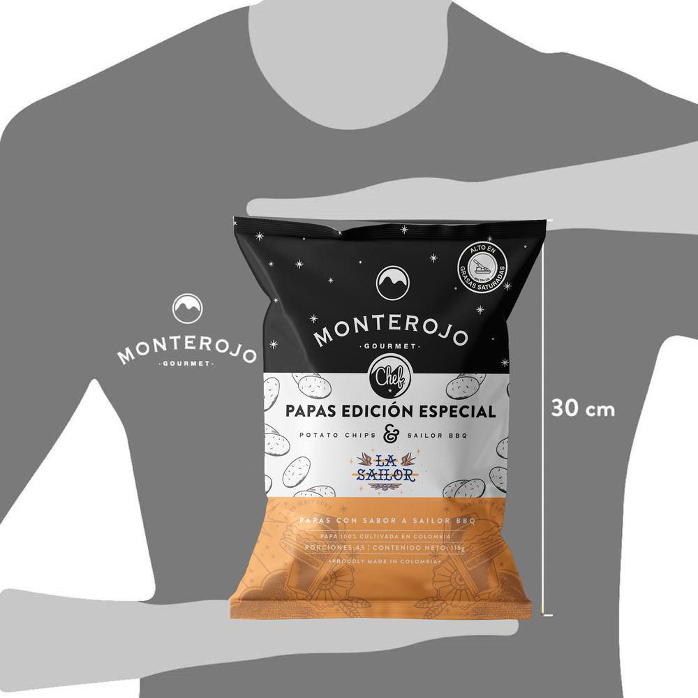 Papas Gourmet Sailor BBQ MONTE ROJO 110 gr img #3