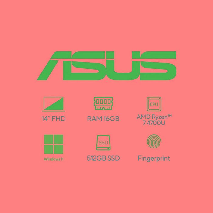 Asus Vivobook 14 pulgadas FHD Ryzen 7 4700u 16GB 512GB SSD img #6