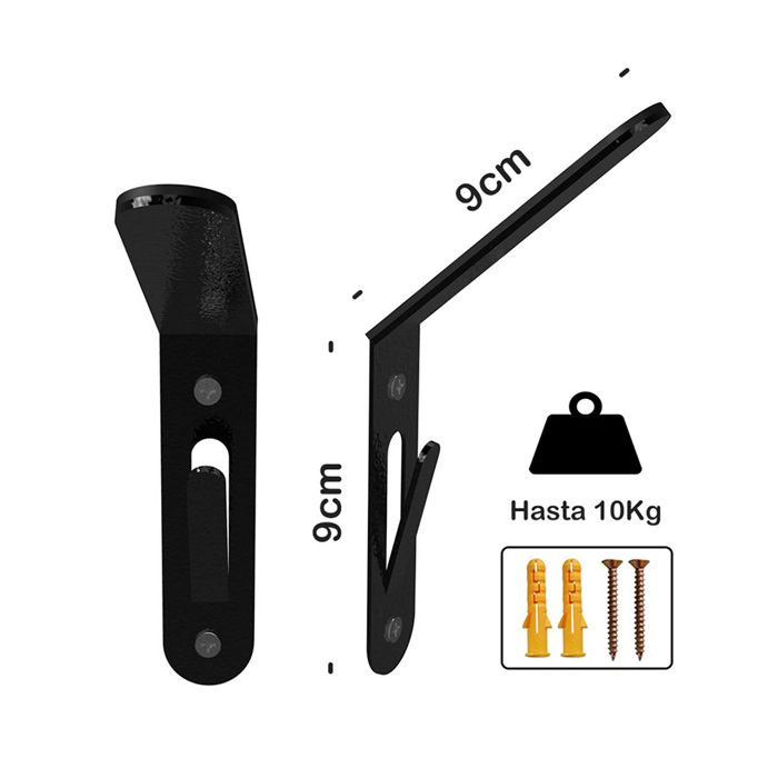 Soporte Rack Metlico Para Casco Bicicleta Gancho Multiusos img #4