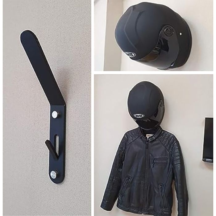 Soporte Rack Metlico Para Casco Bicicleta Gancho Multiusos img #5