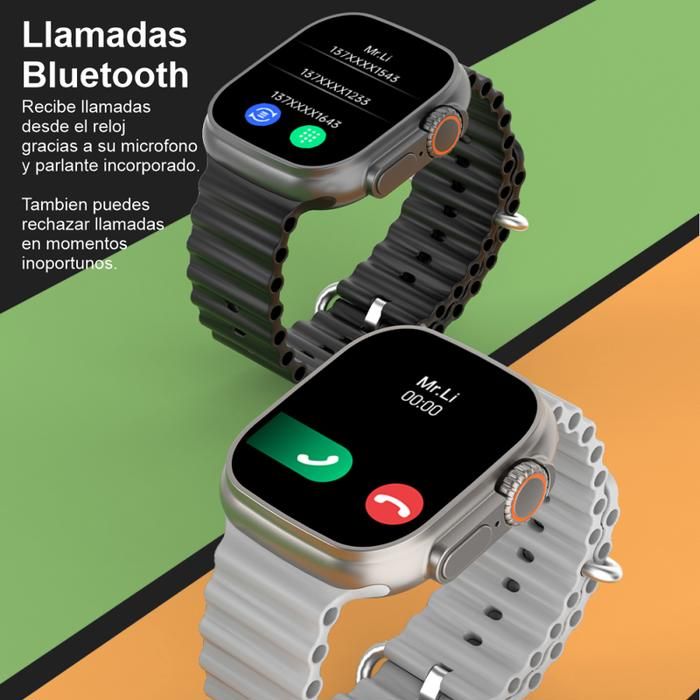 Reloj Smartwatch Series 8 49mm Llamadas Bluetooth K800 ULTRA Negro img #5