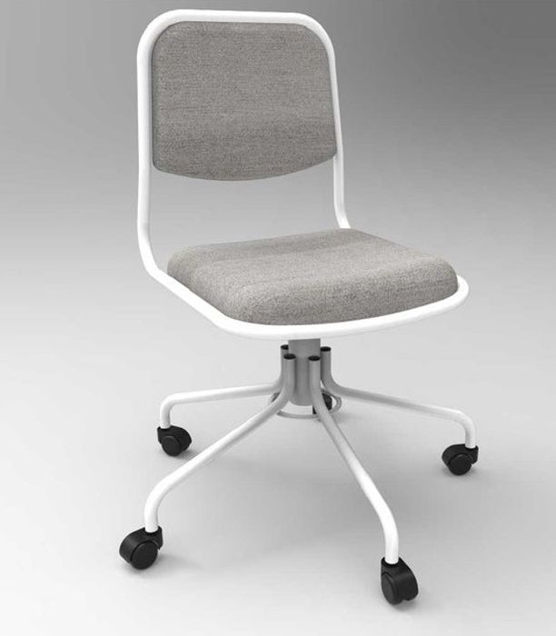 Giratoria ely tapizado especial sin cilindro gris img #1