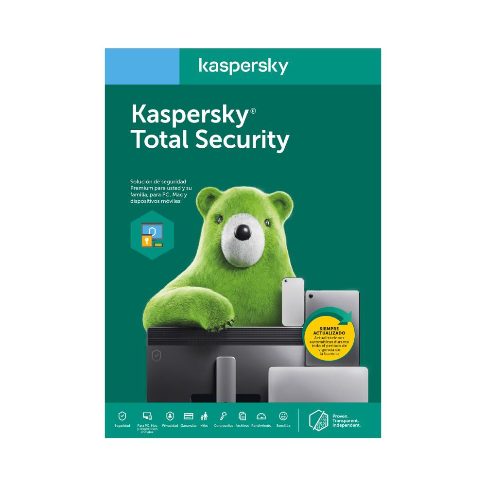 Kaspersky Total Security 3 Dispositivo 2 Años img #1