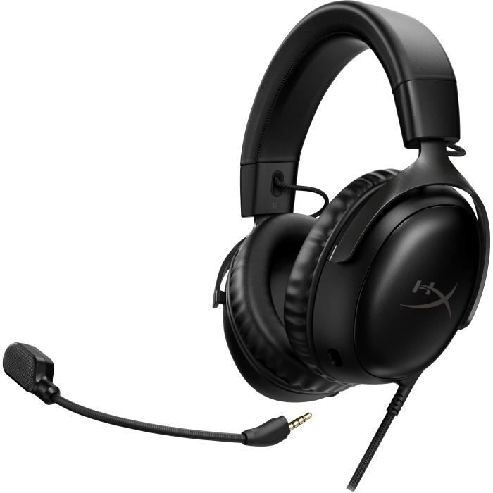 Auriculares cerrados para juegos HyperX Cloud III (negros) con audio espacial DTS Headphone:X y micrófono desmontable con cancelación de ruido img #2